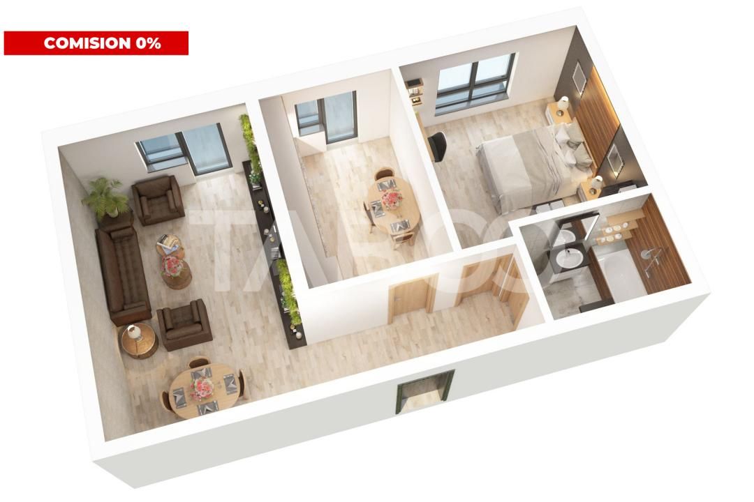 Apartament 2 camere Comision 0  Nou decomandat parcare Doamna Stanca – fotografia 3 din 9