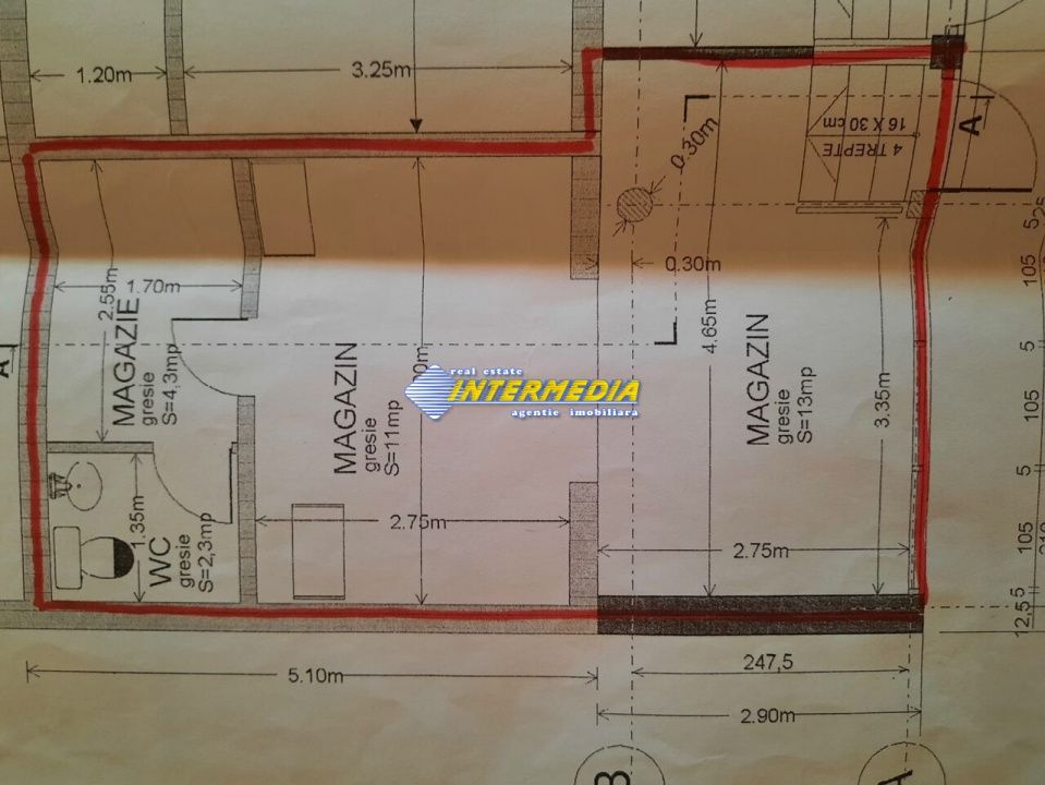 Spatiu comercial 35 mp. de vanzare in Cetate cu vad foarte bun – fotografia 1 din 3