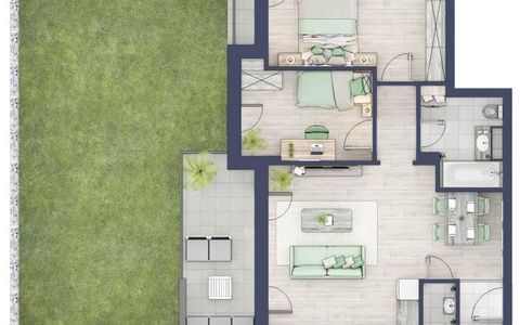 Apartament 3 camere, Parter, intabulare vara 2026