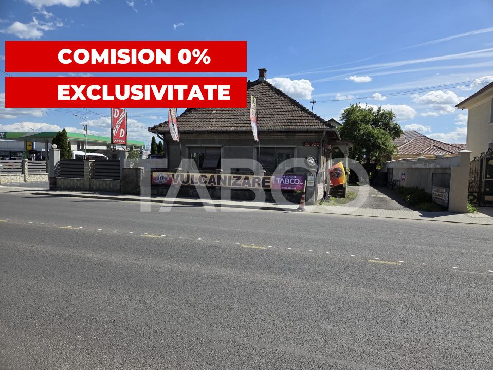 Casa de vanzare cu vulcanizare toate avizele acces la drumul principal – fotografia 1 din 4