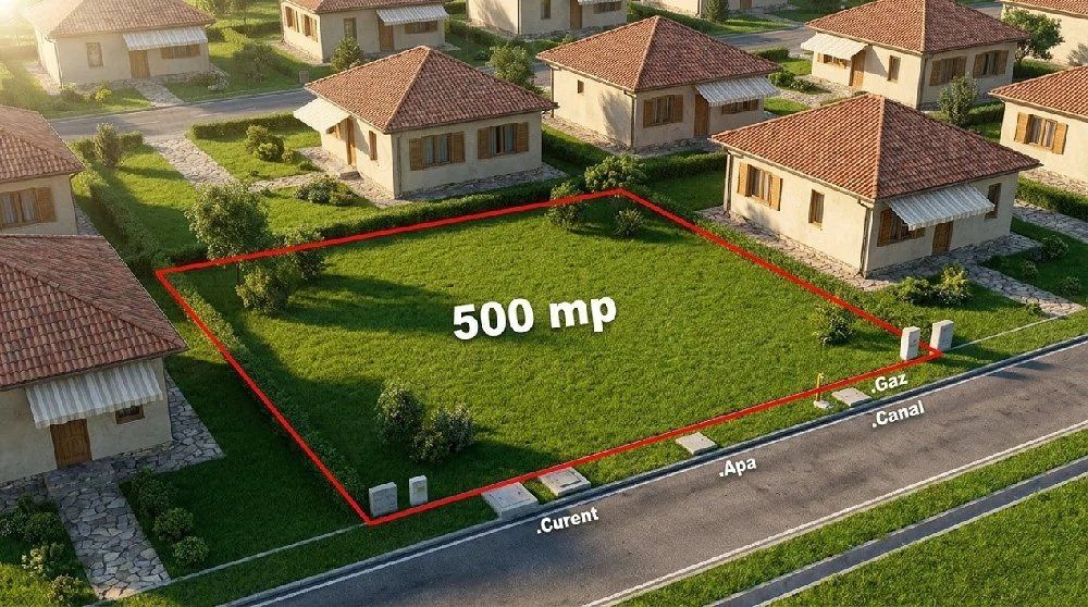 Teren Intravilan 500 mp Alba Micesti 25 x 20 Apa Gaz Curent Canalizare langa – fotografia 3 din 8
