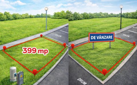 TEREN Intravilan 339 mp Casa PUZ Aprobat toate utilitatiile inclusiv Canalizare