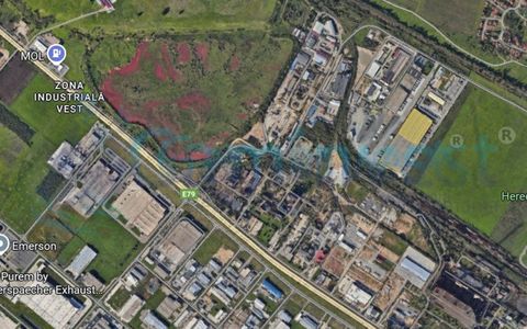Teren de inchiriat cu vizibilitate maxima, zona industriala Bors, Oradea, Bihor