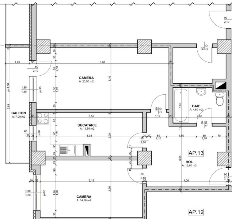 Apartament 2 camere+antreu | Zona Dorobanților | Bloc 2008 – fotografia 6 din 10