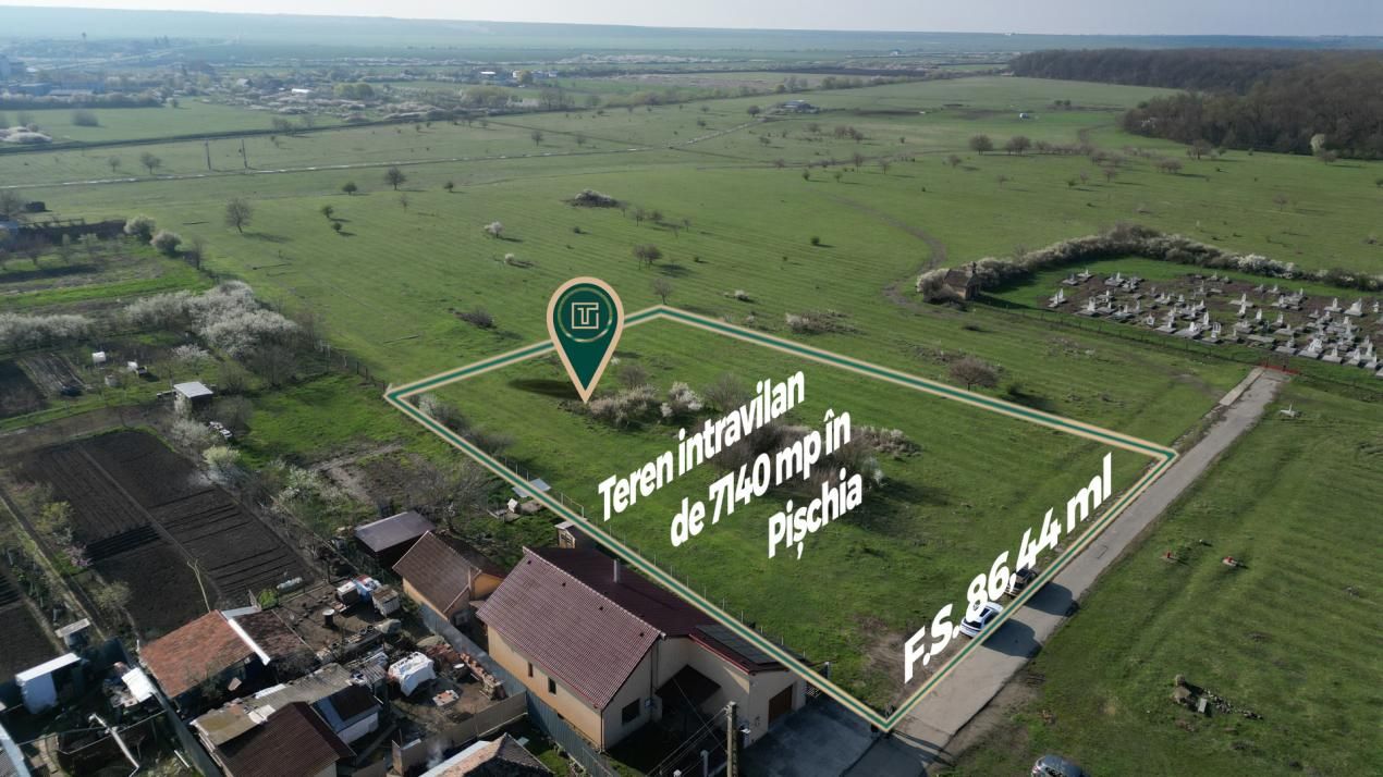 Teren intravilan de 7.140 mp, cu F.S. de 86,44 ml in Pischia – fotografia 3 din 3