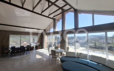 Casa de vanzare 405 mp utili 2 garaje 250 mp terase Slimnic Sibiu