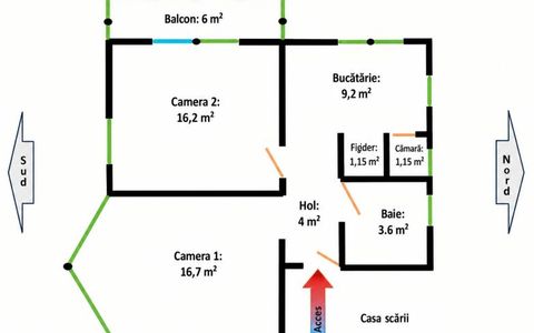 Apartament in vila | 2 camere | Decomandat | Parcare | Curte | Bulgaria/Ira