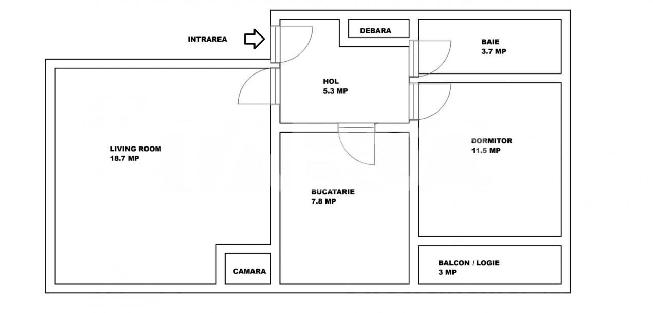 Apartament decomandat de vanzare 2 camere Strand etaj 4 acoperis – fotografia 1 din 18