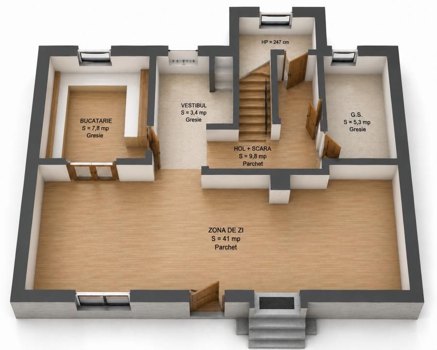 De vânzare casă P+M în Hărman | 146 mp utili | Curte 440 mp – fotografia 34 din 38
