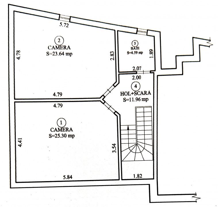Apartament 4 camere | Str. Dealului | Parcare in curte interioara – fotografia 18 din 19