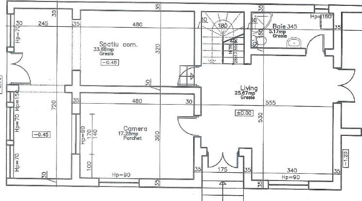 Casă/Spațiu birouri 230 mp utili, teren 700 mp-Apahida – fotografia 3 din 5