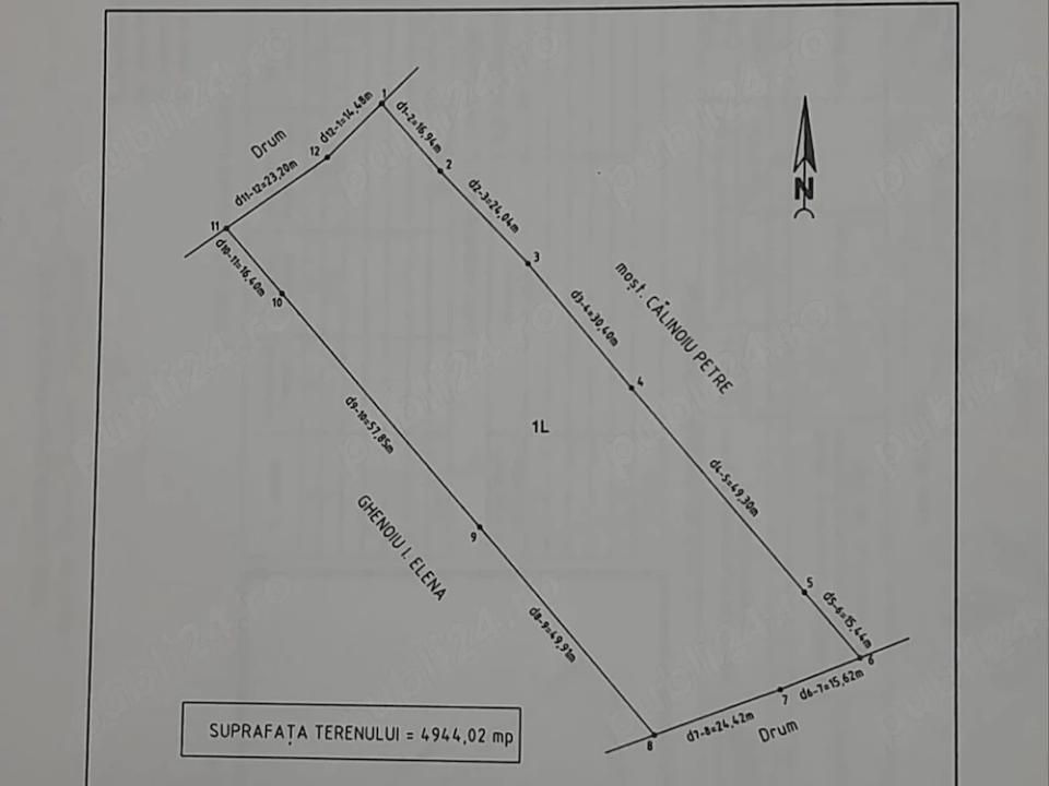 Teren extravilan de vânzare Tigveni | 4.944 mp | Panoramă superbă – fotografia 3 din 6