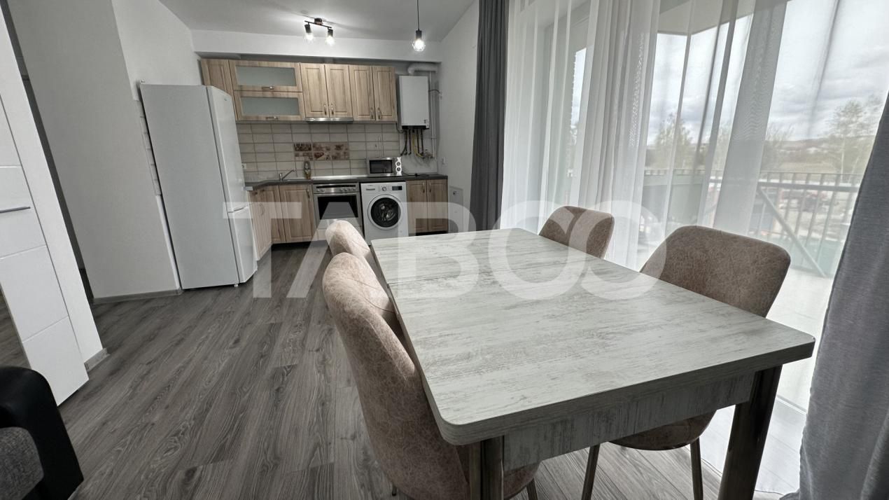 Apartament 2 camere modern bloc cu lift parcare zona Piata Cluj Sibiu – fotografia 4 din 7
