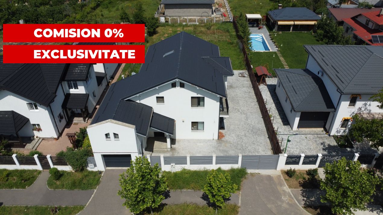 ✨Buftea-Vila individuala 4 camere,3 bai, P+1E, 270mp utili, teren 990mp✨ – fotografia 1 din 64