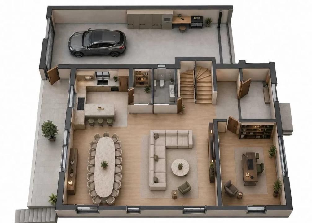 Casă individuală | D+P+E+M | 320 mp | 620 mp teren | Garaj | Popești – fotografia 3 din 6