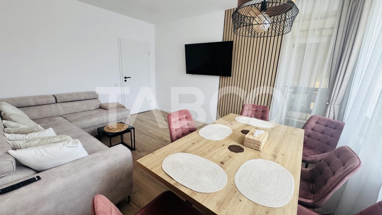 Apartament modern 63mpu 3 camere 2 bai 2 parcari de vanzare Sibiu – fotografia 2 din 11