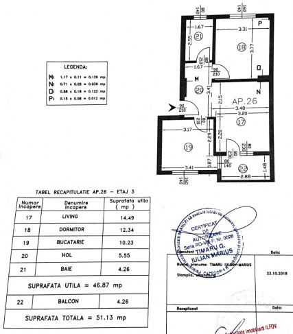 Roșu | 3 camere | Bloc Nou – fotografia 12 din 12