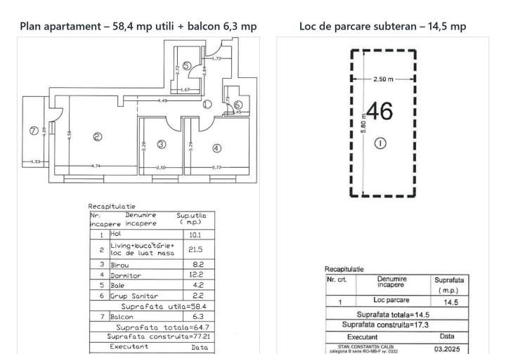 3 Camere de inchiriat | Arcadia | Metrou | Centrala | Parcare – fotografia 15 din 15