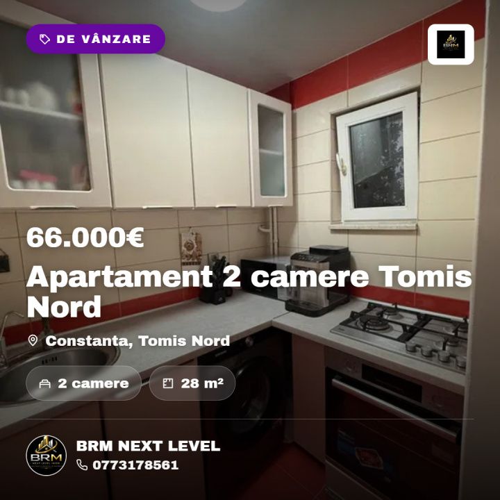 Apartament 2 camere Tomis Nord – fotografia 1 din 9