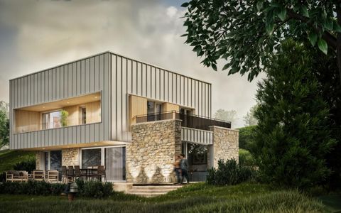 Casă modernă cu panoramă, 172 mp utili și teren de 620 mp | Popești Deal