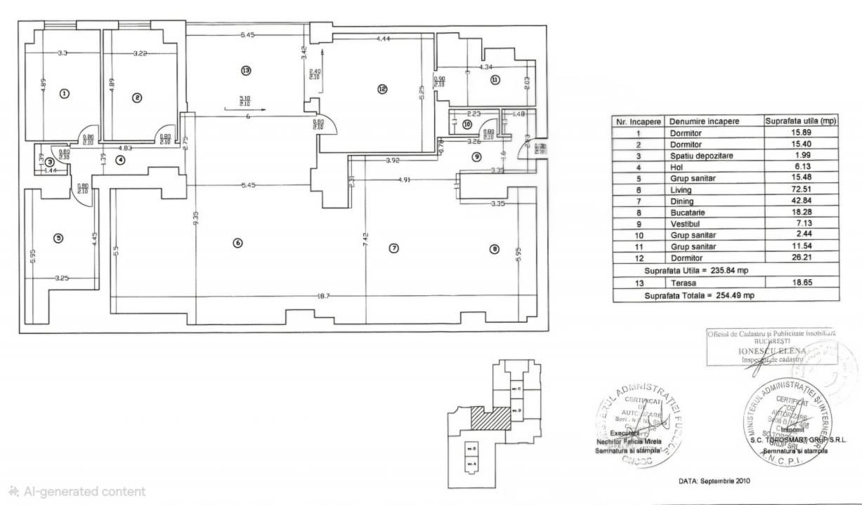 0% Comision! Penthouse 254mp | Living 116mp | UpGround | Semifinisat – fotografia 9 din 18