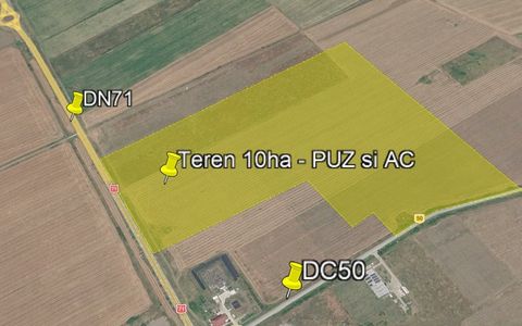 Teren industrial 10ha | Ulmi langa Arctic | PUZ-AC