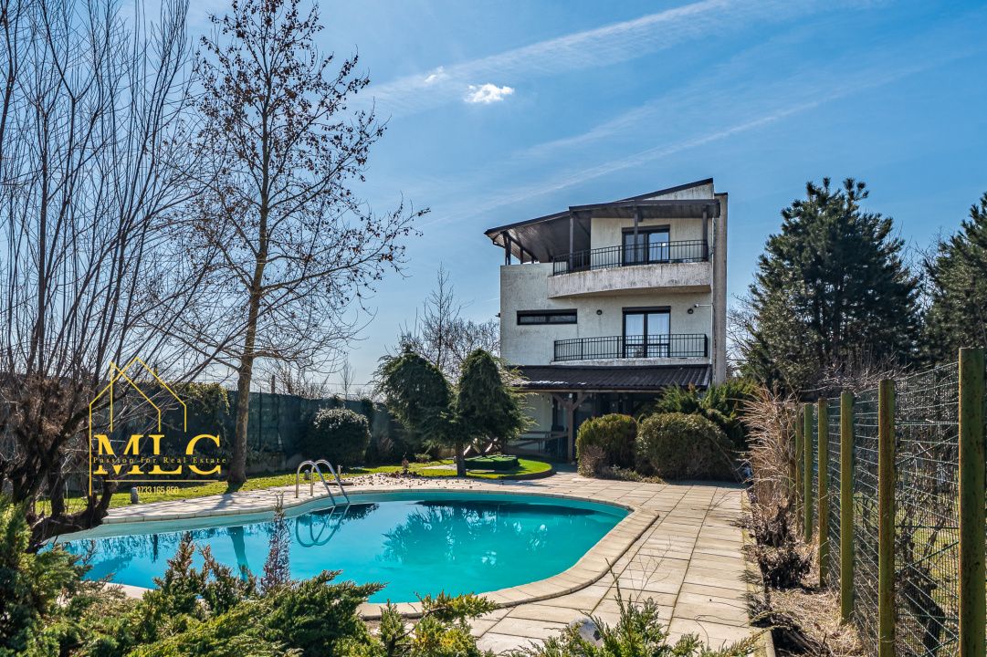 Vilă spectaculoasă cu deschidere la lac Snagov | Piscină | Teren tenis | Gruiu – fotografia 1 din 29