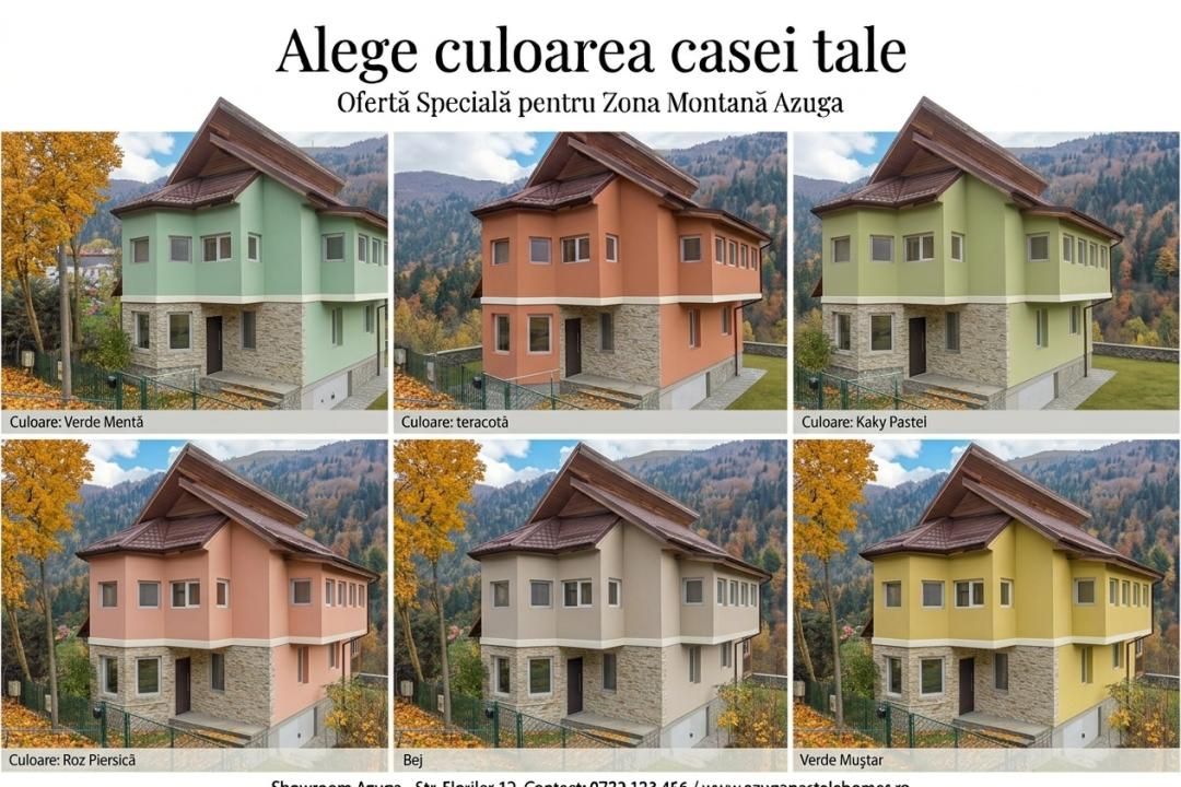 Vilă D+P+1+Pod în Azuga – Vedere Spectaculoasă spre Varful Cazacu – fotografia 1 din 61