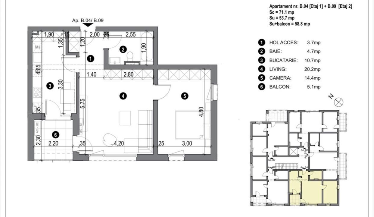 Apartament 2 camere, etaj 1-LIFT- Timisoara – fotografia 9 din 10