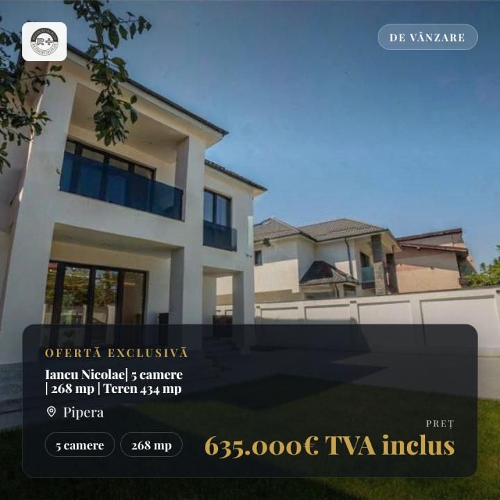 Iancu Nicolae| 5 camere | 268 mp | Teren 434 mp | P+1 – fotografia 1 din 21