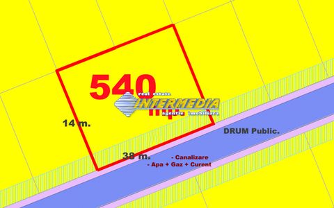 TEREN Intravilan de 540 mp sau 650 mp. Dealul Furcilor Utilitati Str Publica