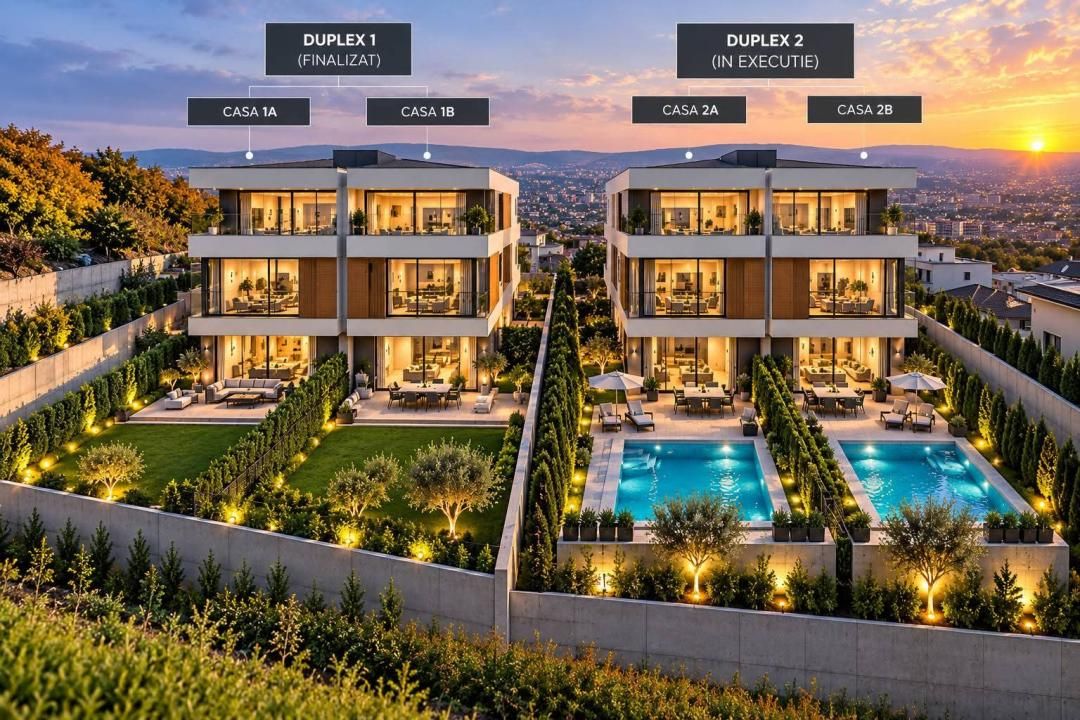 Duplex premium | S+P+Et+ER | Smart Home | NZEB | Voroneț - Iris – fotografia 2 din 11