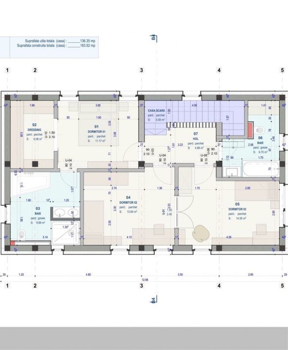 Casă individuală, 136 mp utili, teren 700 mp și garaj | Chinteni – fotografia 6 din 7