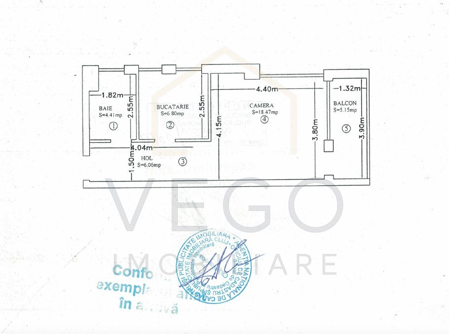 Apartament cu 1 cameră, 36 mp, CT, AC, balcon 5 mp, zona Iulius Mall – fotografia 14 din 14