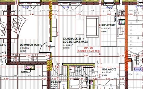 Apartament 2 camere semifinisat Tineretului