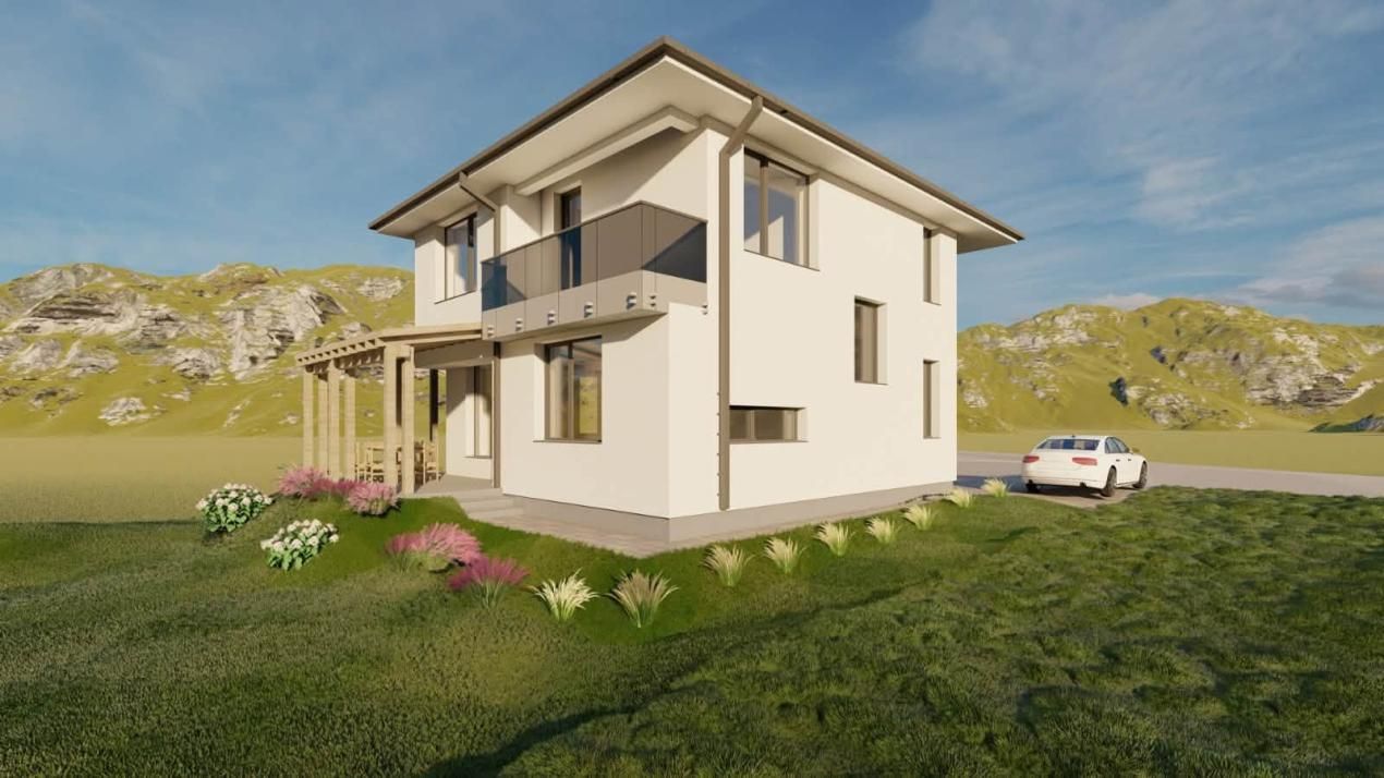 Casă individuală NZEB | Intrare Chinteni | 5 camere | Teren 600 mp – fotografia 2 din 5