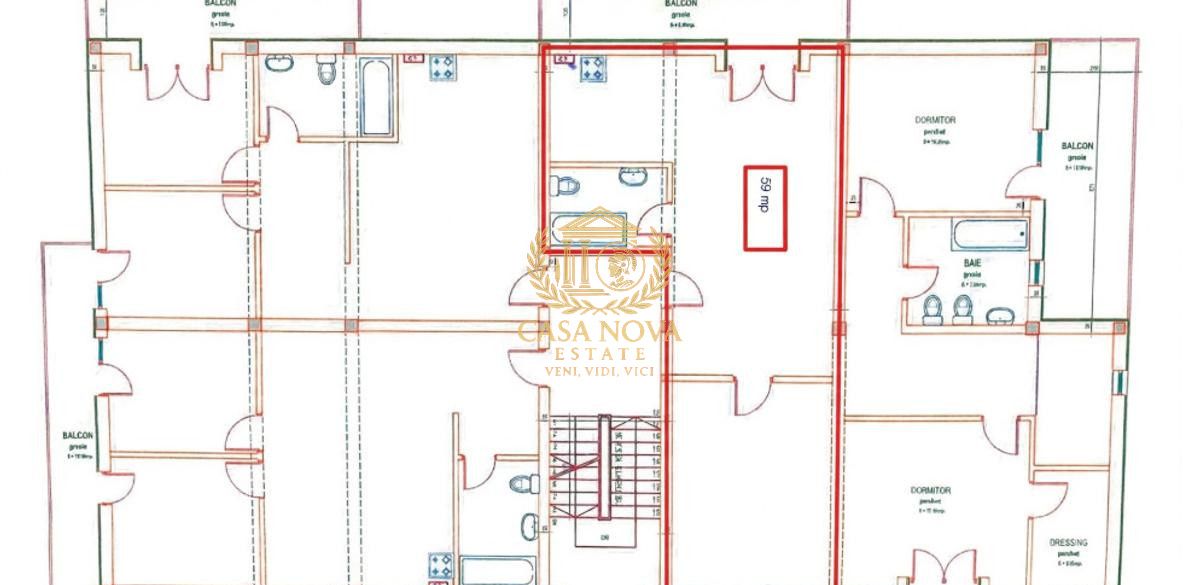 Apartament 2 camere 62mp, cartier Buna Ziua, parcare, balcon – fotografia 8 din 9