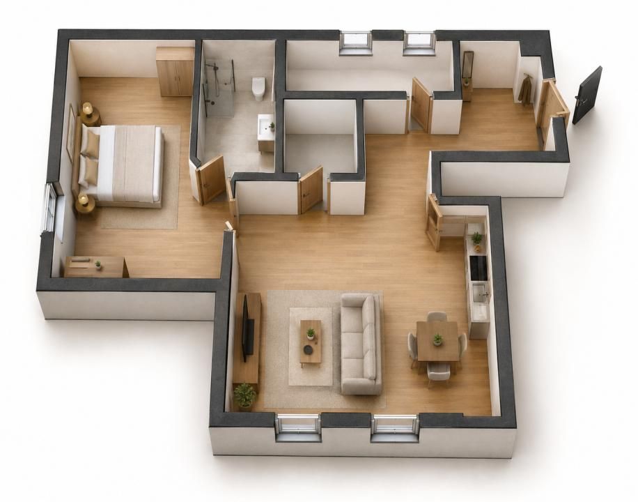 Mansardă cu Poveste- De Vănzare 2 Camere  în Bloc Boutique - Domenii – fotografia 5 din 22
