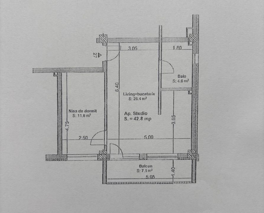 Apartament 2 camere 43 mp ,  Cetatii-Floresti – fotografia 5 din 5