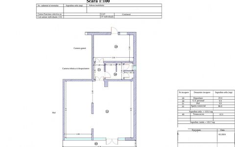 Spațiu comercial de vânzare în Costinești – zona Nibiru │ 135,70 mp