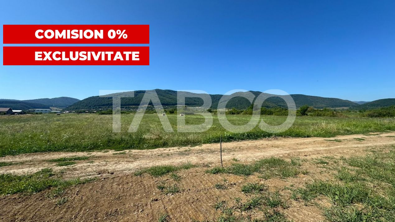 Teren intravilan cu utilitati in apropiere  Comision 0% Poplaca Sibiu – fotografia 1 din 6