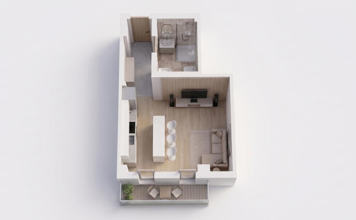 ✨Garsonieră 36mp | Militari Residence | Mobilată/utilată complet | Ideală Airbnb – fotografia 2 din 14