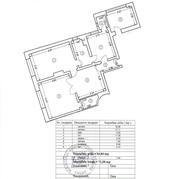 Apartament 3 camere de vânzare |Ultracentral Constanța | Încălzire în pardoseală – fotografia 8 din 11