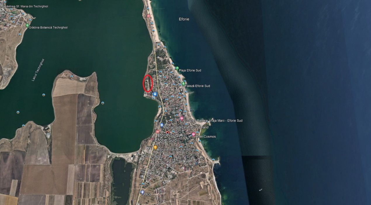 Teren de vanzare in Eforie Sud pe malul lacului sarat Techirghiol – fotografia 1 din 1