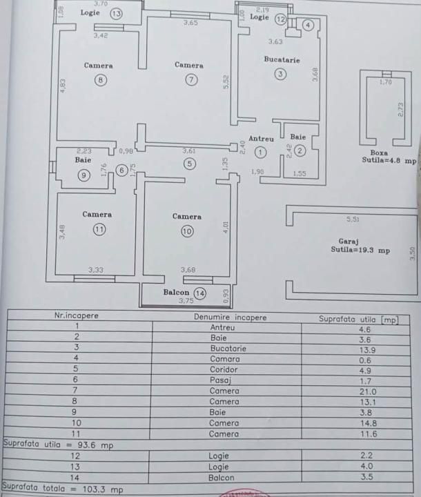 Apartament 4 camere, 94 mp utili + garaj si boxa - Elisabetin – fotografia 12 din 12