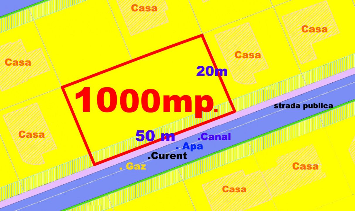 1000 mp Teren intravilan Alba Micesti Orizont deschidere 50 m. toate utilitatile – fotografia 8 din 12