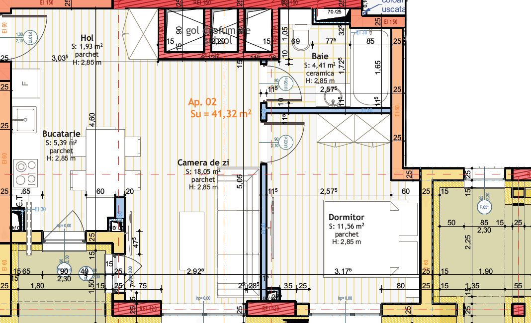 Apartament finisat, 2 camere, balcon, bloc nou, Floresti – fotografia 3 din 3