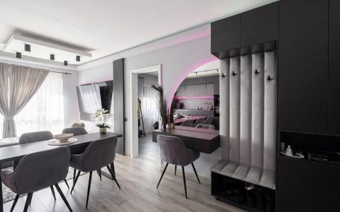 Apartament premium cu 3 camere mobilat la comandă cu terasă de 18 mp