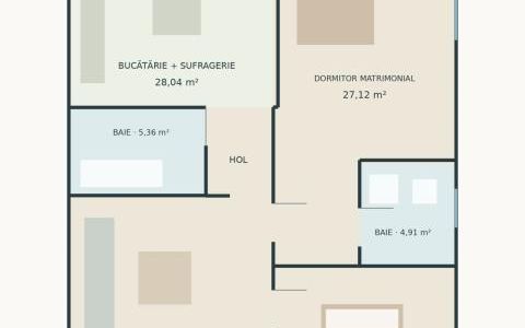 SPAȚIU COMERCIAL 120mp | 4 ÎNCĂPERI | 3 BAI | TERASĂ 20mp | PARCARE | VIVO MALL