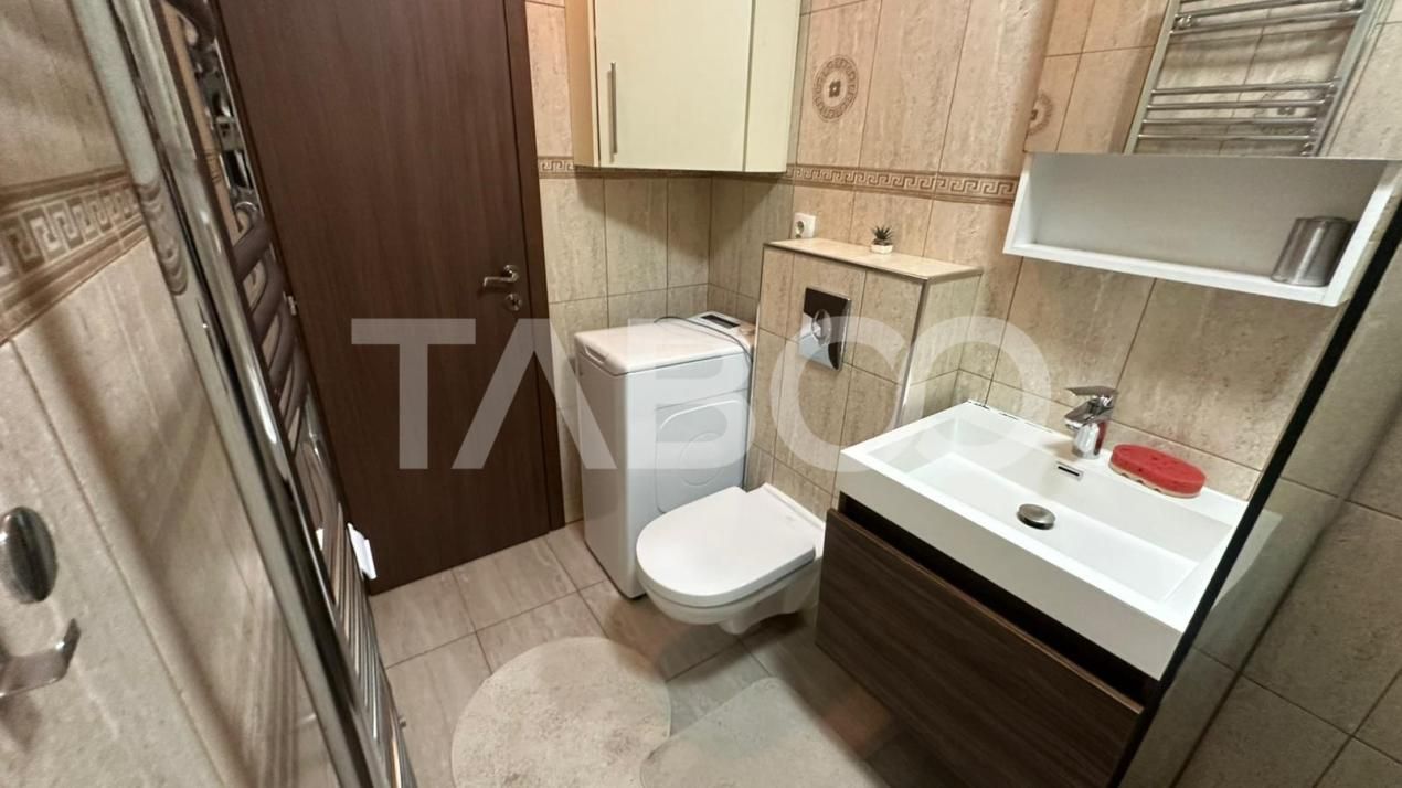 Apartament mobilat utilat 3 camere cu balcon zona Rahovei Sibiu – fotografia 8 din 11
